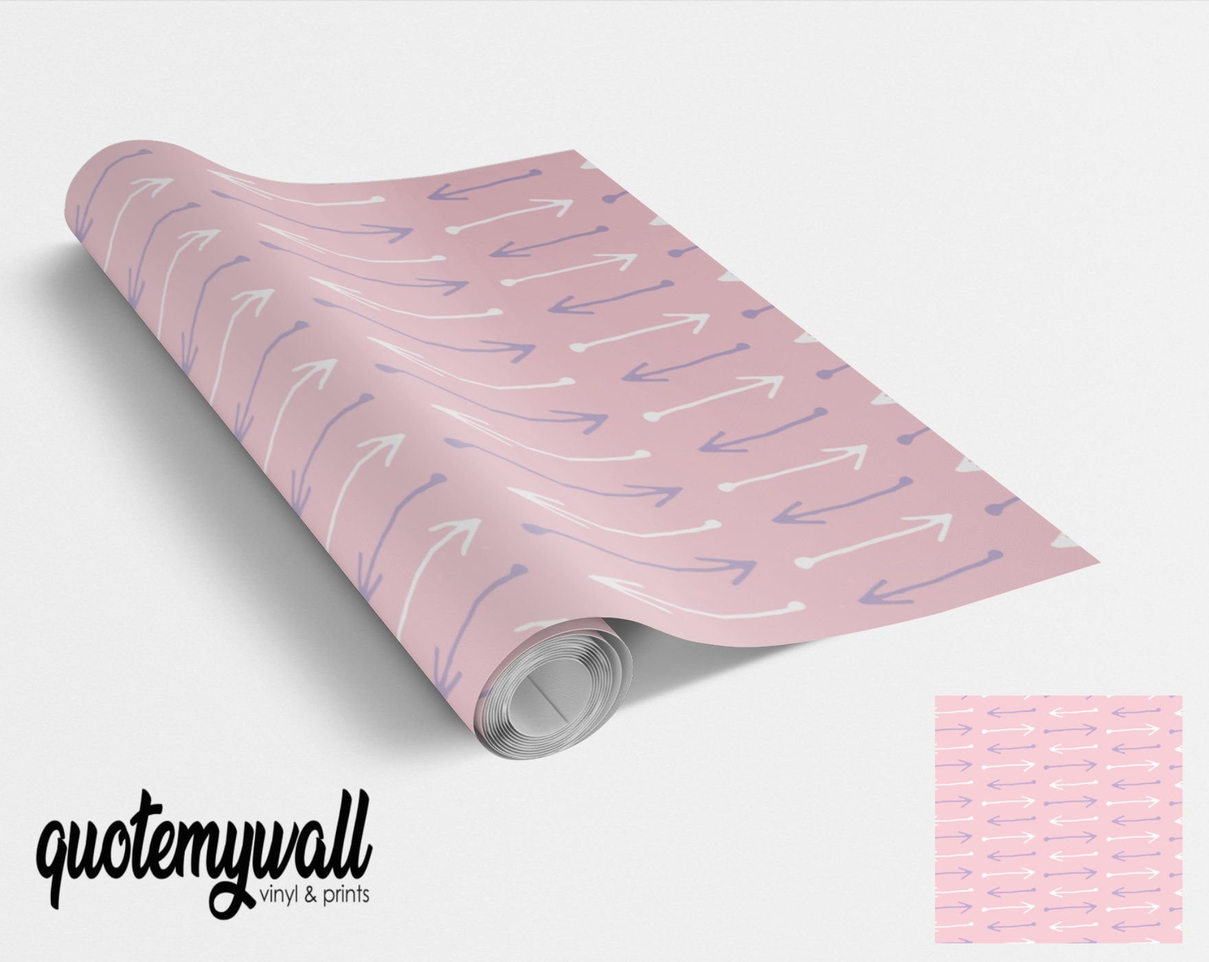 Pink Arrows Vinyl Wrap For Furniture – QuoteMyWall