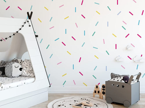 Colourful Sprinkle Confetti Wall Stickers For Home