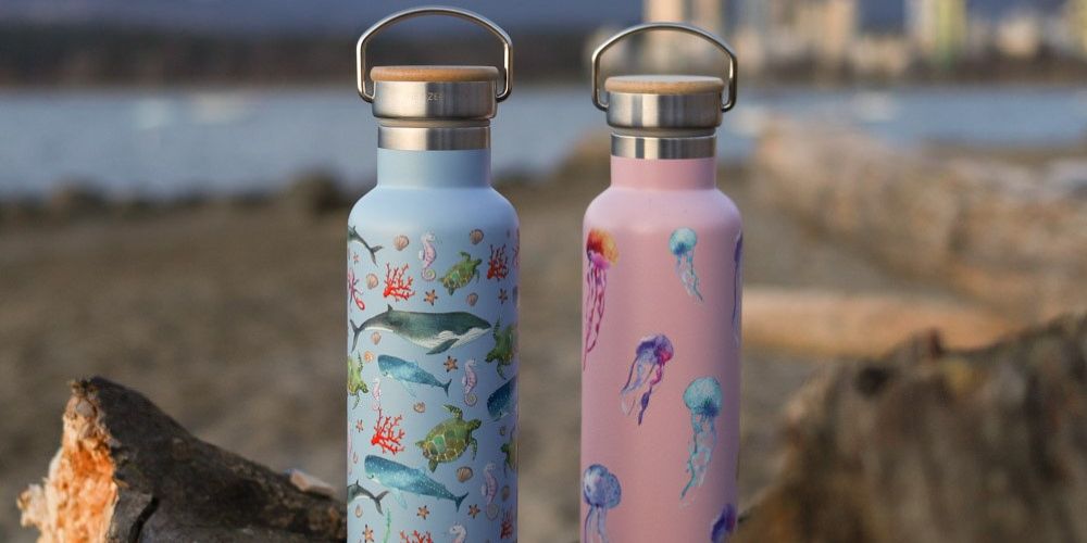 Insulated Water Bottles by the ocean