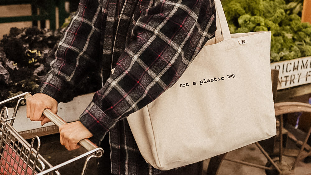 Shop locally-grown ingredients with organic bags