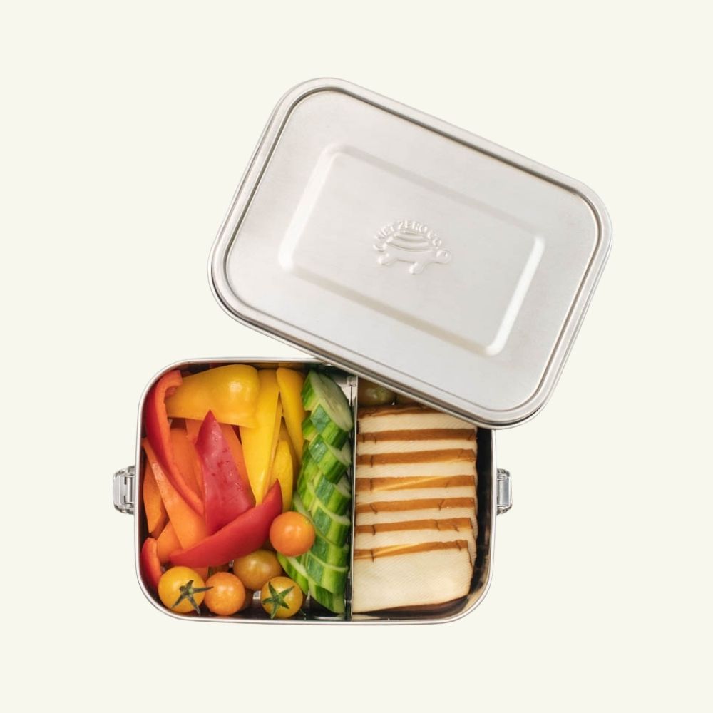 Reusable Takeout Container with 3-Compartments by Hubert® - Green