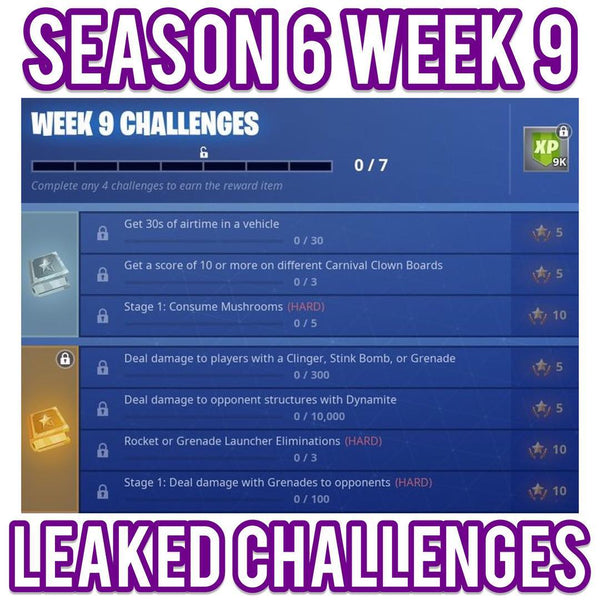 free pass challenges - week 9 challenges fortnite cheat