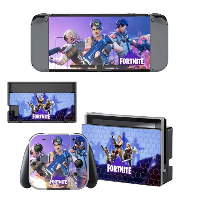 vinyl skin sticker fortnite decal cover for nintendo switch console and joystick - how to refund fortnite skins on switch