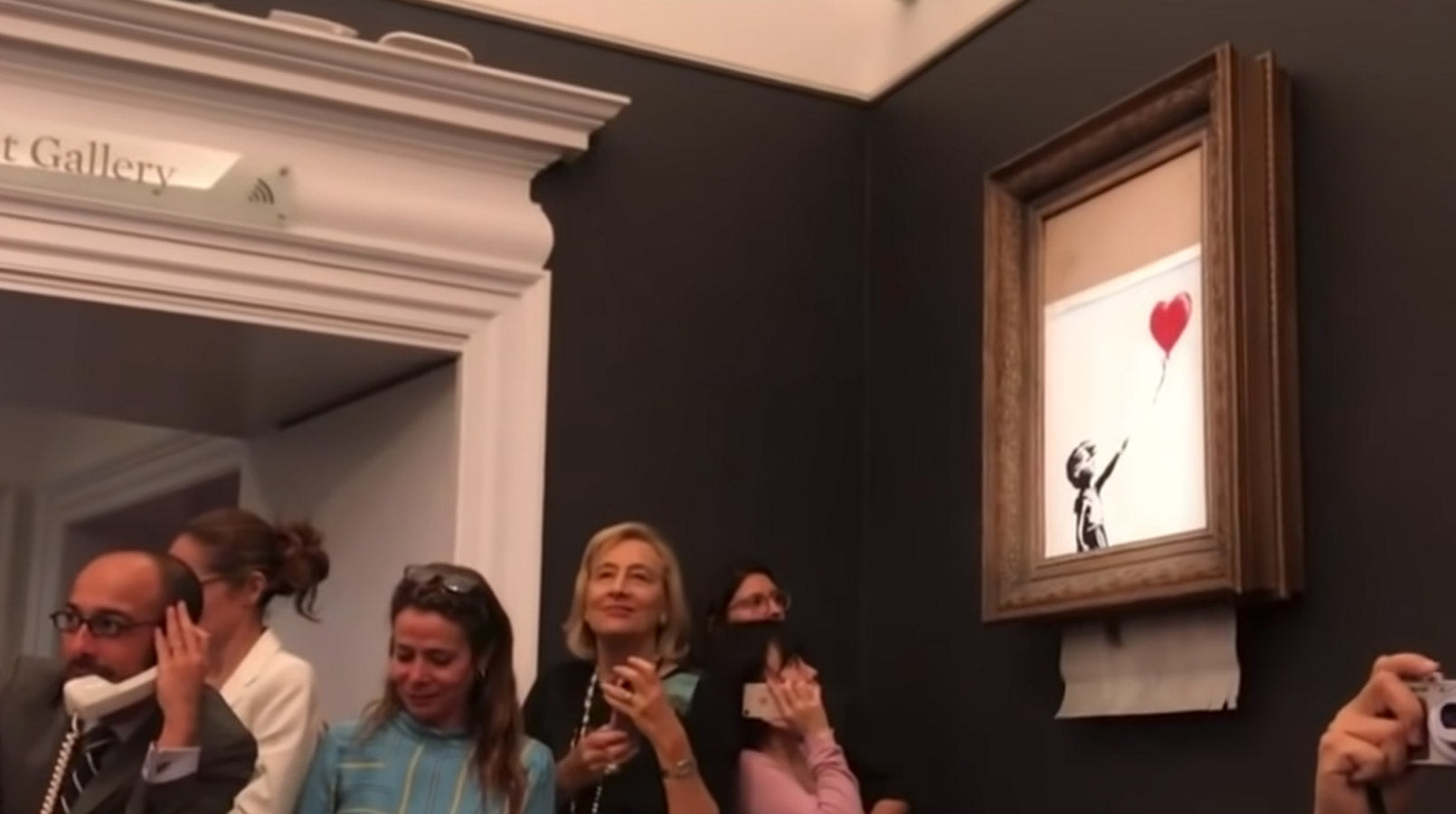 Banksy schredder sothebys Auktion Balloon Girl