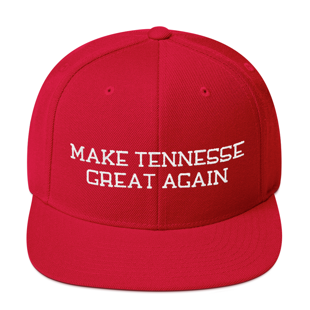 Download Make Tennessee Great Again Snapback Embroidered Hat Miga Gear PSD Mockup Templates