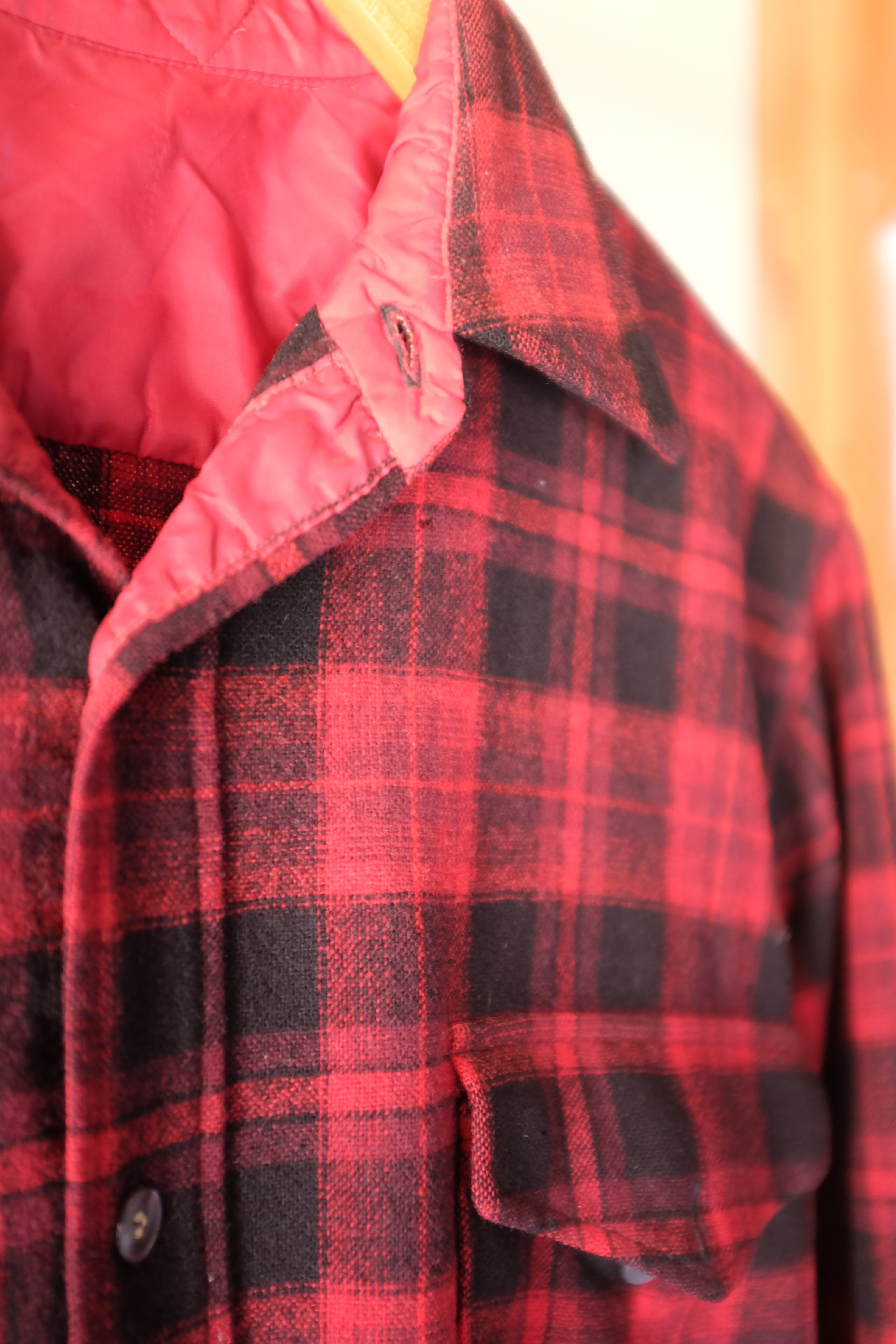 Vintage Pendleton Wool Field Shirt - Red Black