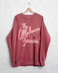 OU Sooners Beverly Crimson Sweatshirt Comfort Colors