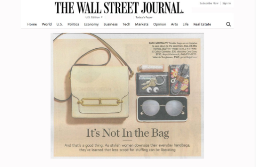 The Wall Street Journal features Garrett Leight sunglasses