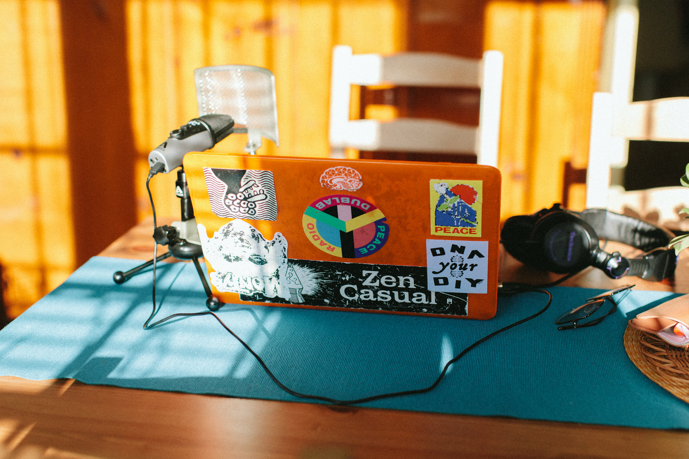 Dr. Yewande's laptop open on her dining room table