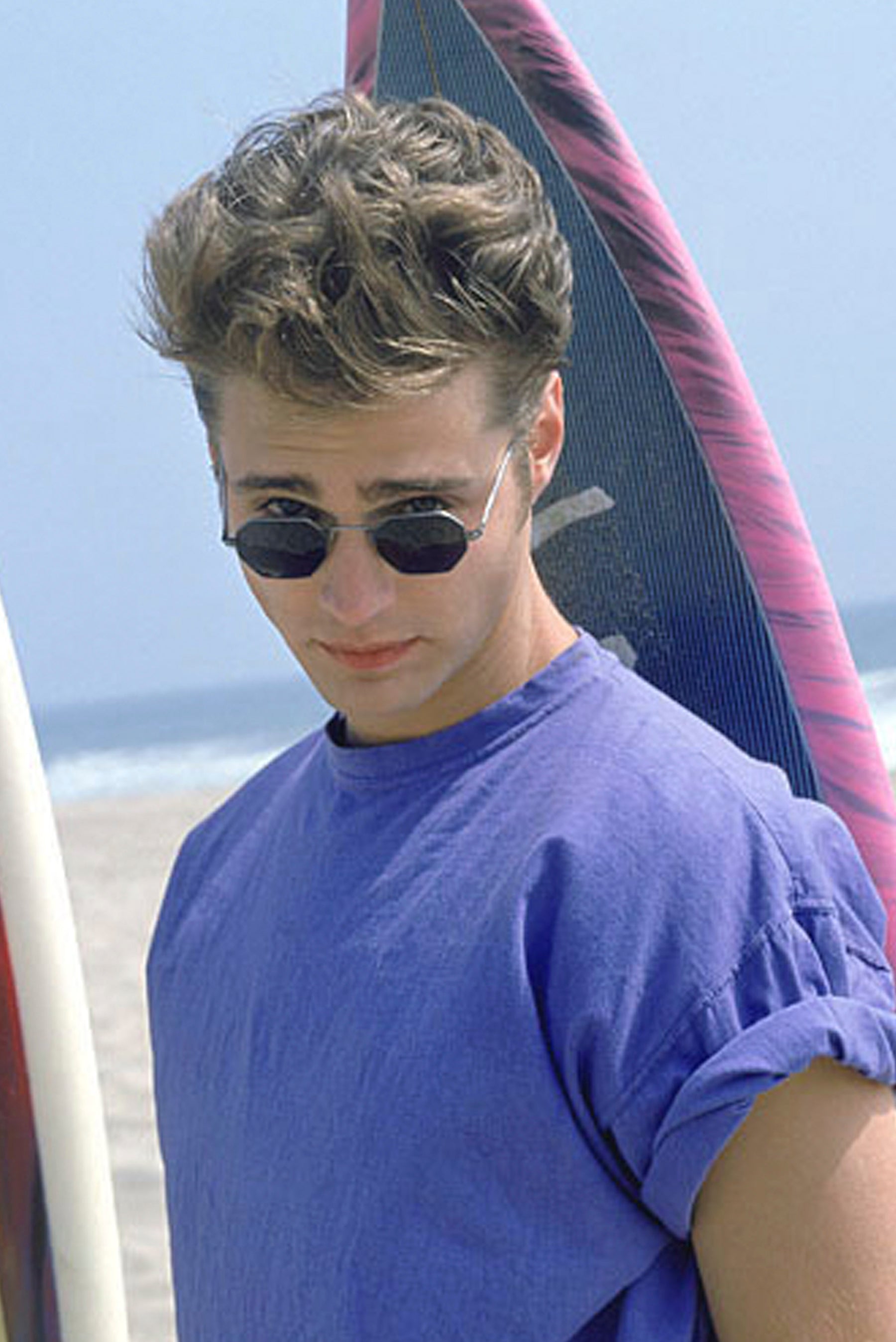 Jason Priestly of Beverly Hills 90210 wearing eyeglasses