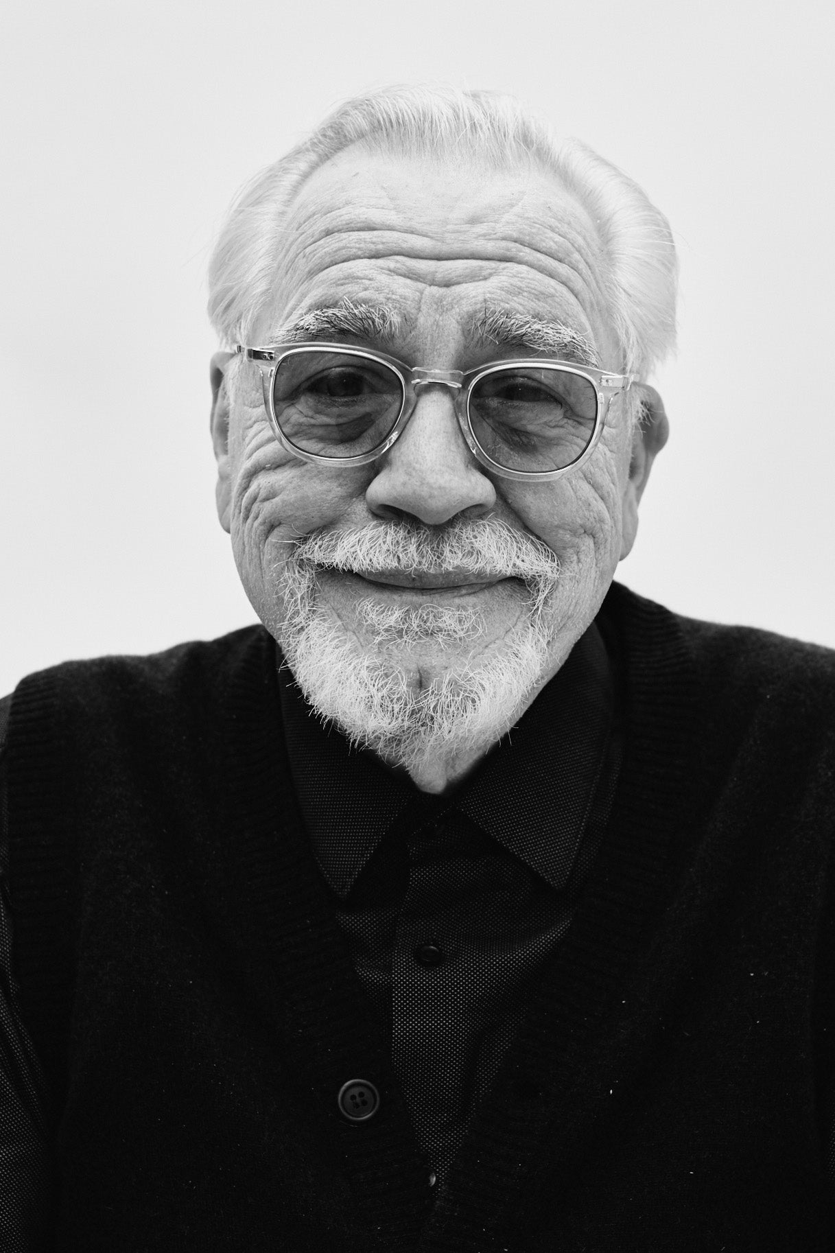 Succession's Brian Cox wears Mr. Leight Coopers glasses from Garrett Leight California Optical.