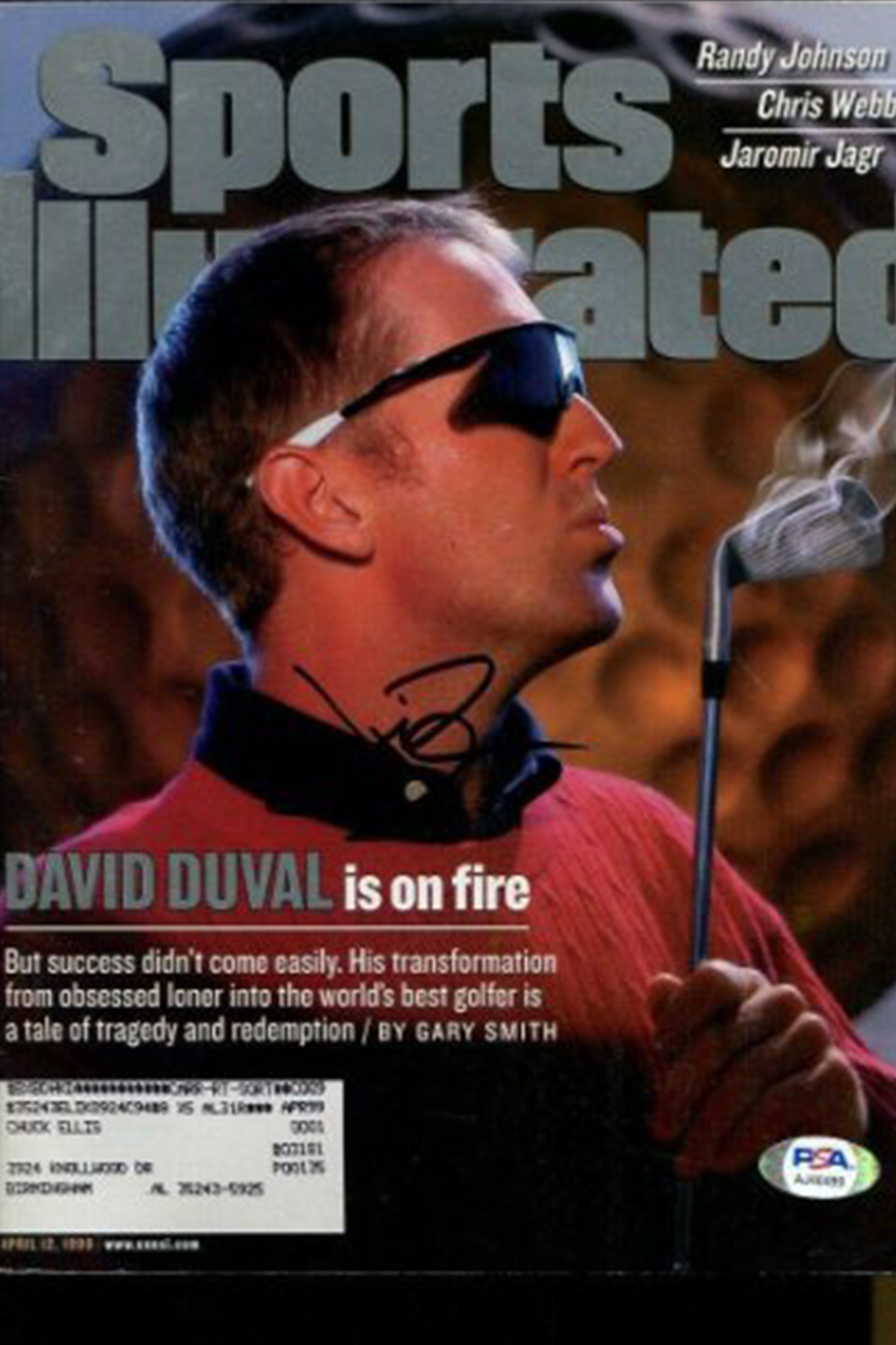 David Duval autograph signed image