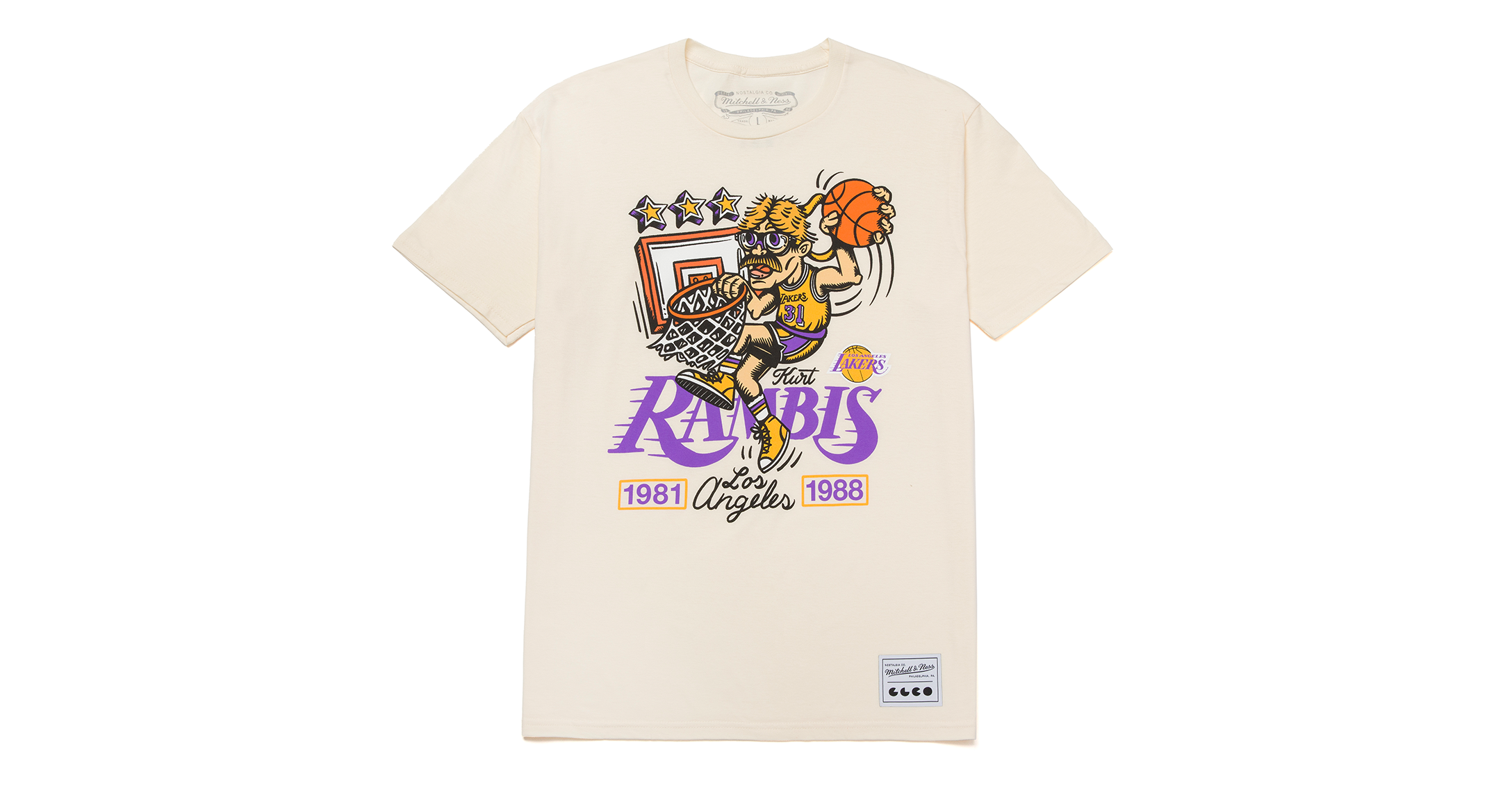 Mitchell & Ness Back To Back LA Lakers T-Shirt