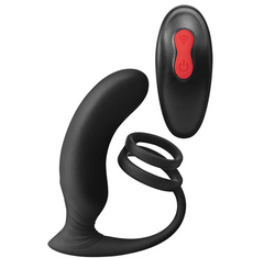 Envy Thumbs Up P-Spot Vibrator & Dual Stamina Ring with Wireless Remote