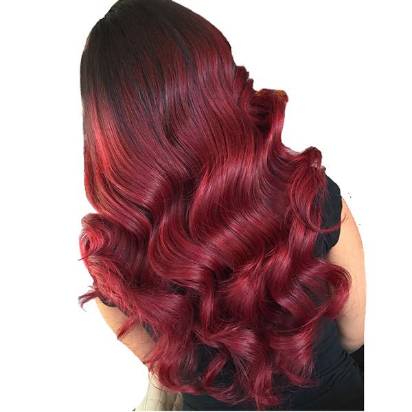 VSHOW Burgundy Dark Red Hair Body Wave Wig 99j Hair Color Human Hair Wigs  Near Me