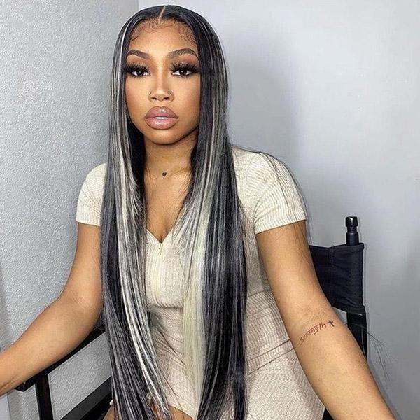 lace front gray wigs