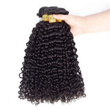 VSHOW HAIR Premium 9A Brazilian Human Virgin Hair Water Wave 4 Bundles with Pre Plucked Closure Deal Natural Black