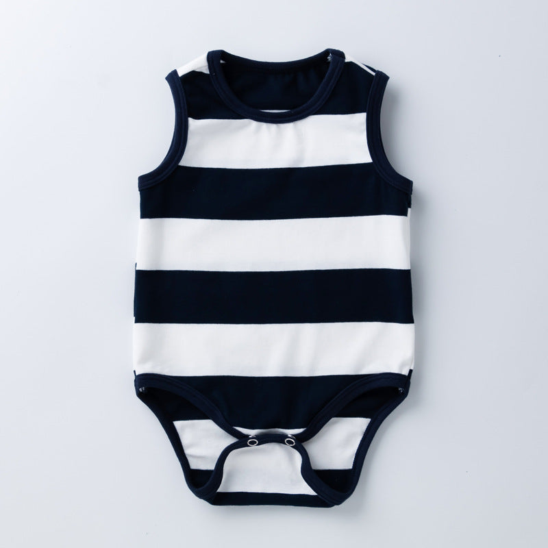 Infant One-Piece Summer Thin Section Baby Triangle Bag Fart Clothing Children's Summer Clothes New Modal Vest Wholesale Baby Clothes