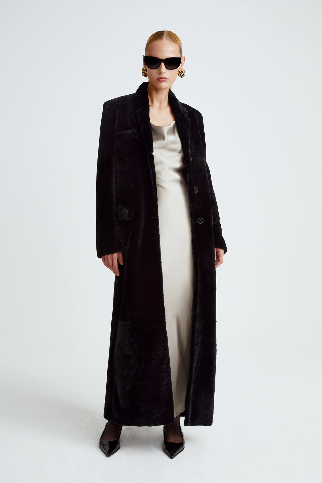 Extra Long Shearling Coat