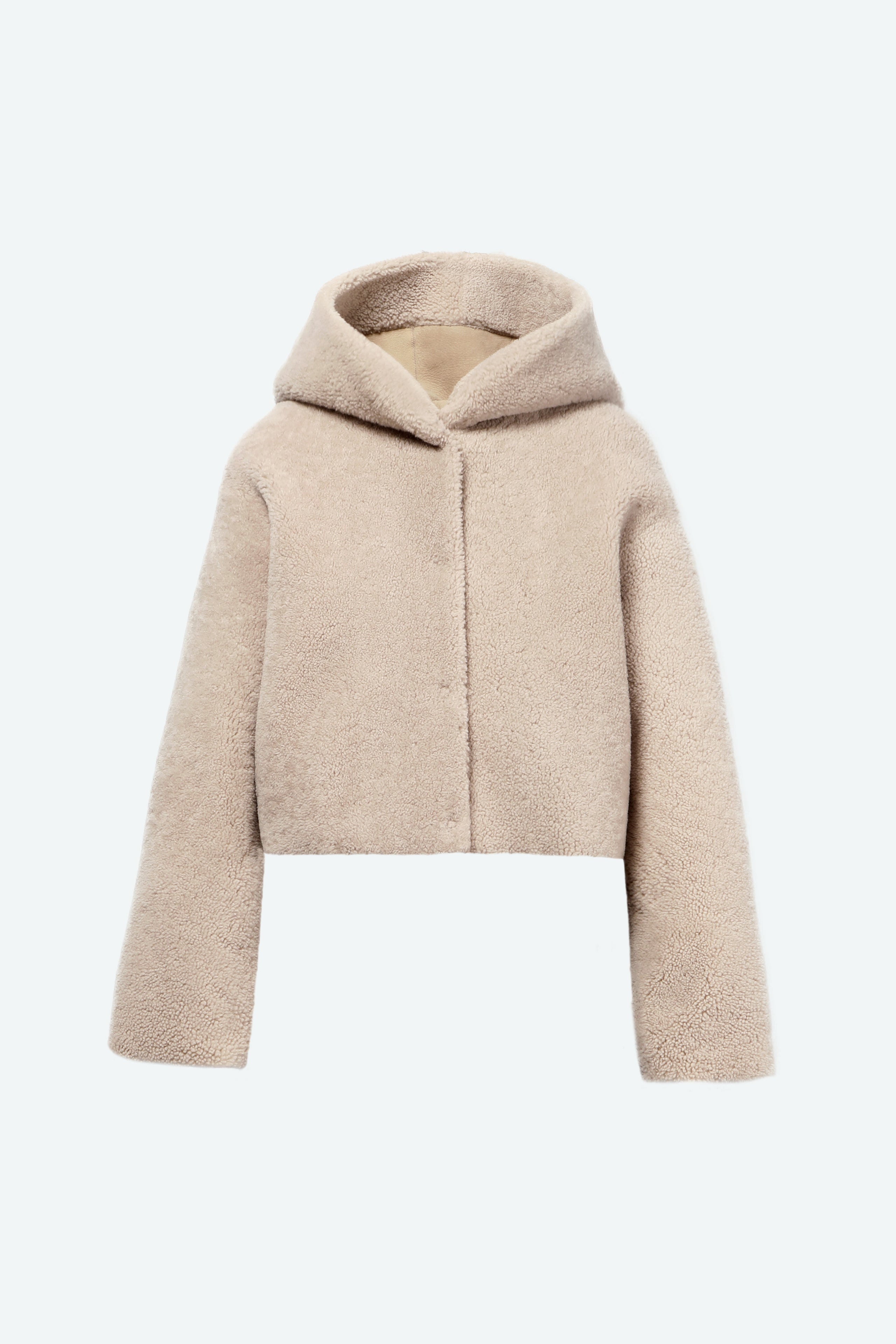 Cooper Vanilla Teddy Shearling Coat Packshot