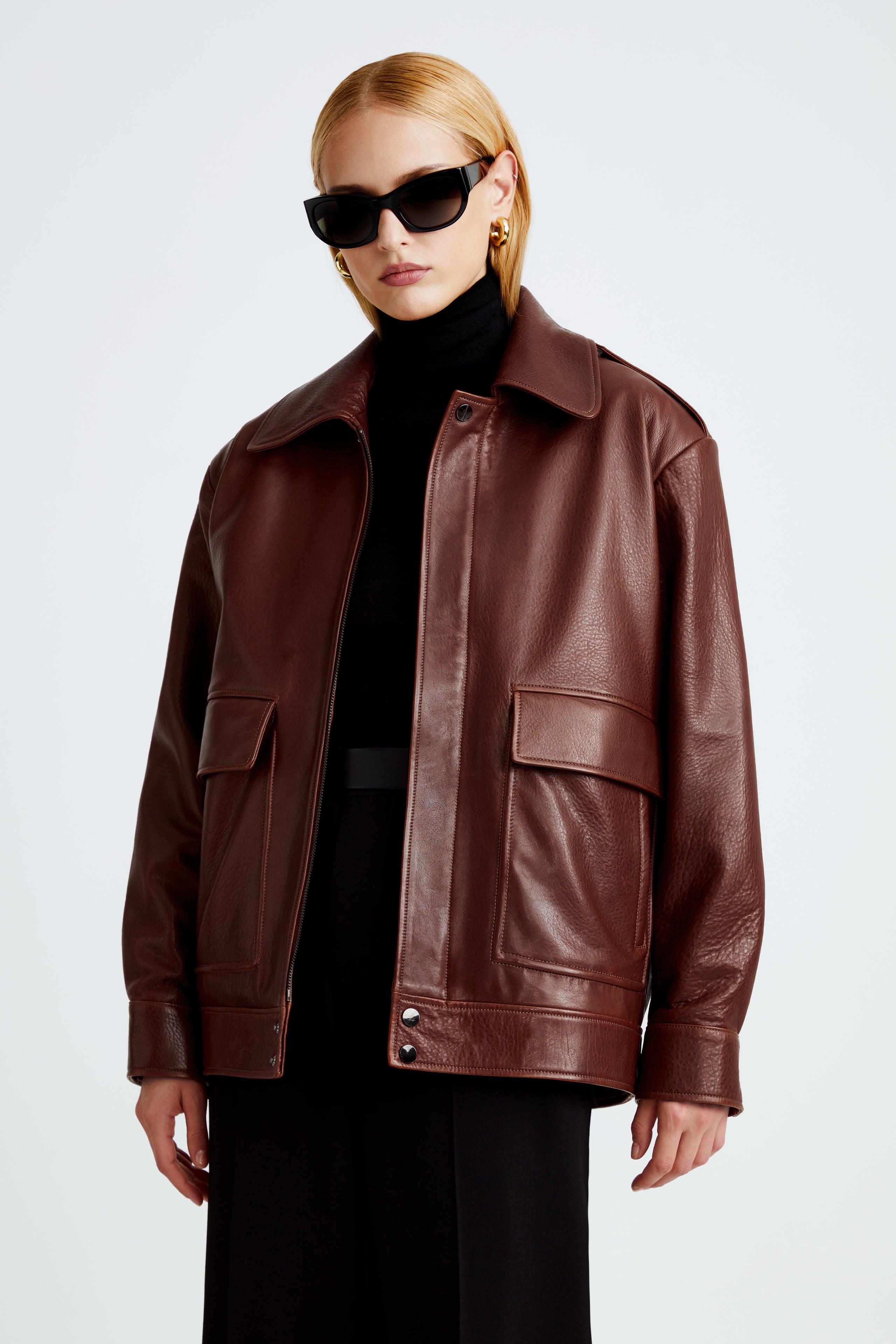 The Drey barolo utilitarian style relaxed jacket close up