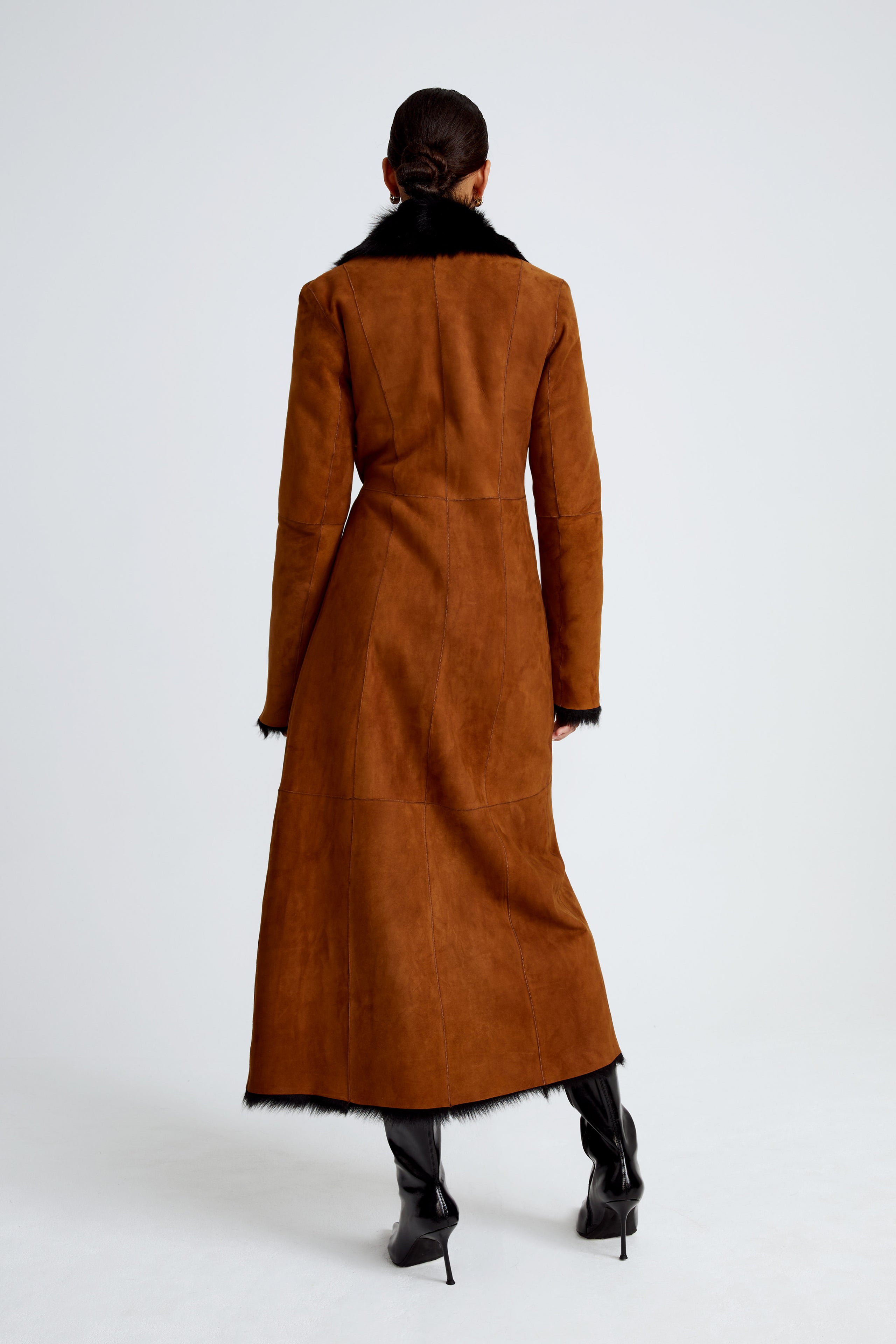 River Island Short Swing Coat - Brown