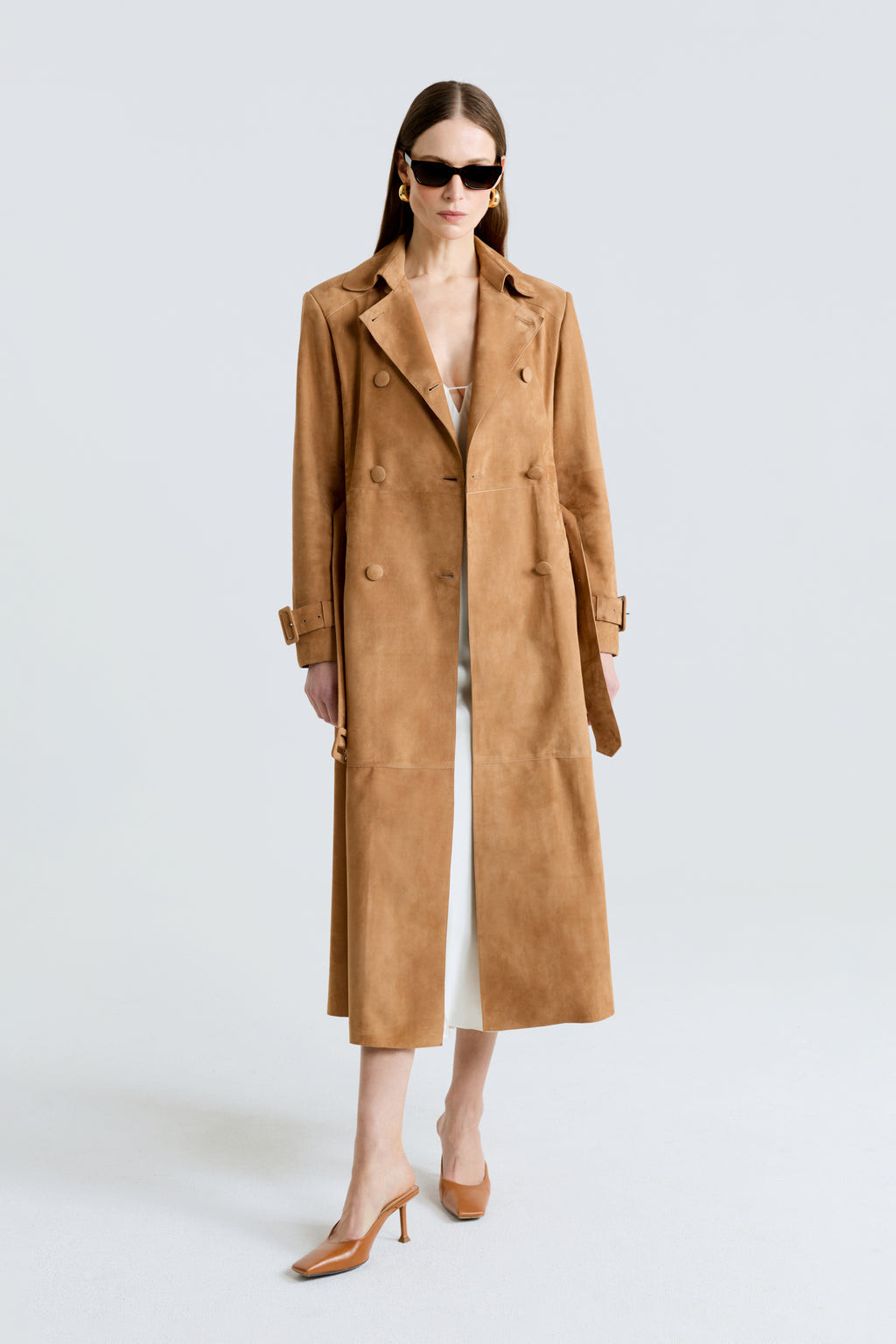 Tate Everyday Suede Trench