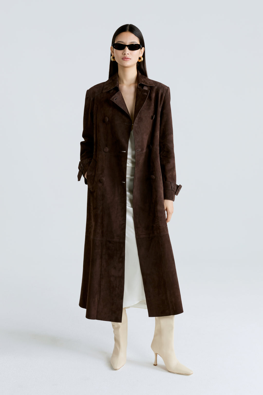 Tate Everyday Suede Trench
