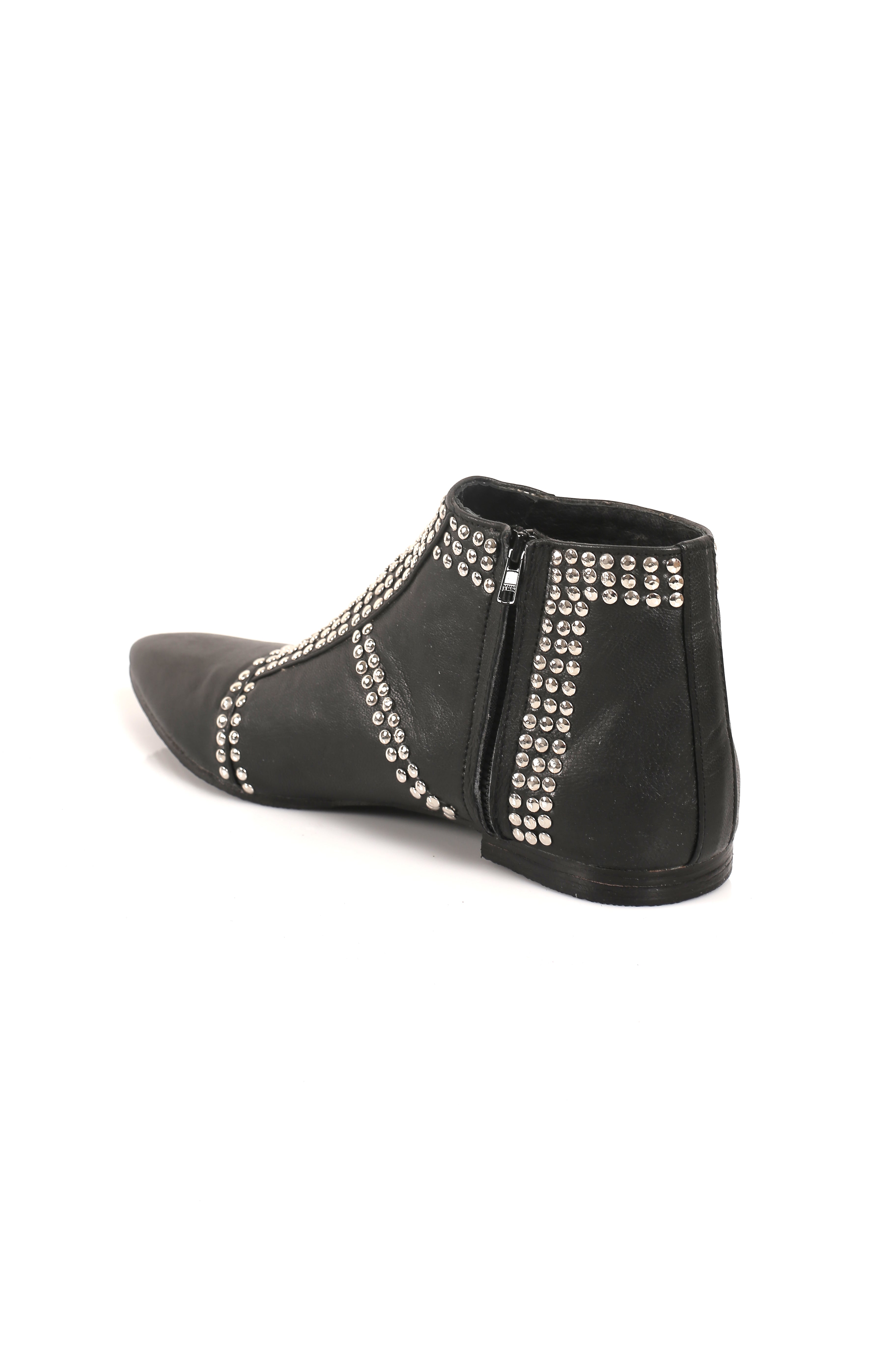 black boots with studs