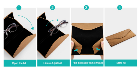 How to fold AfriBix Glasses Case