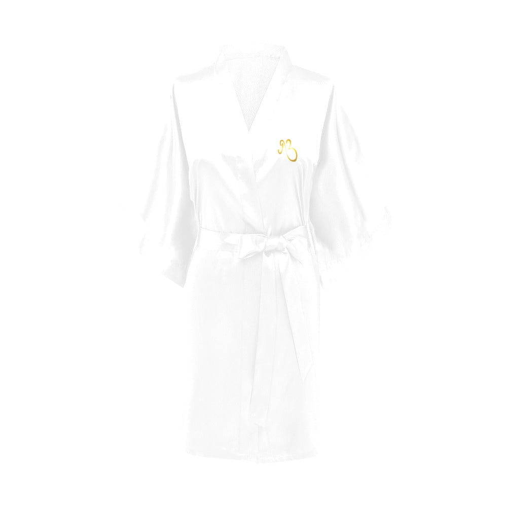 Afro Queen White Kimono House Robe