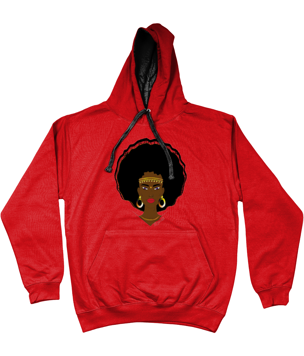 flyersetcinc Warrior Unisex Hoodie with a contrast hood and string