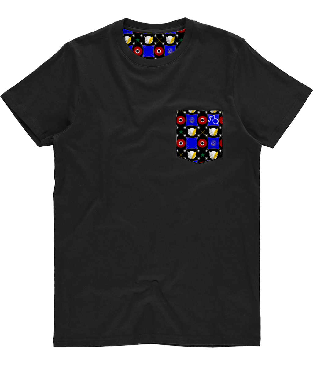 Unisex Pocket Tee - Noir Inception Print