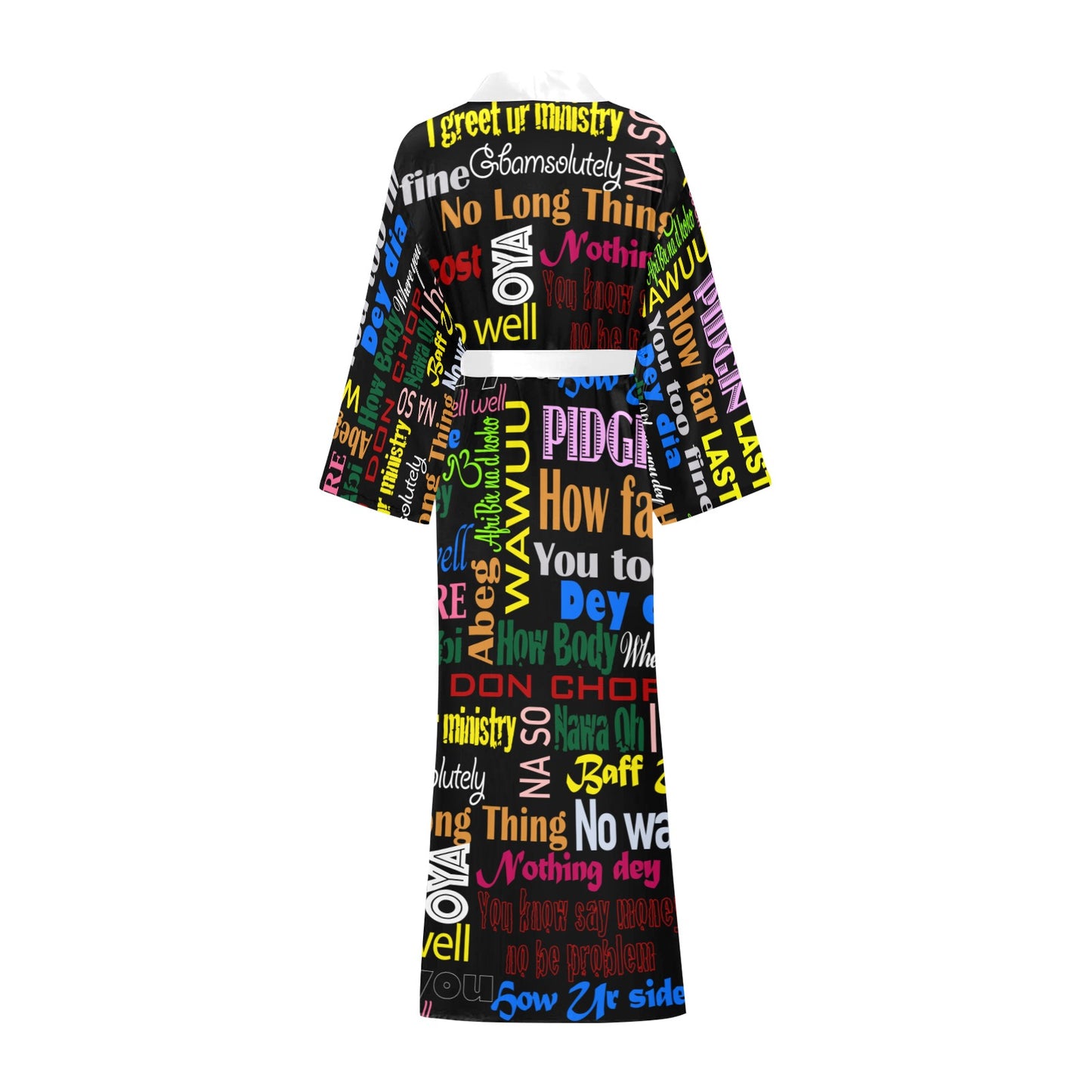 flyersetcinc Pidgin Print Women's Long Kimono Robe