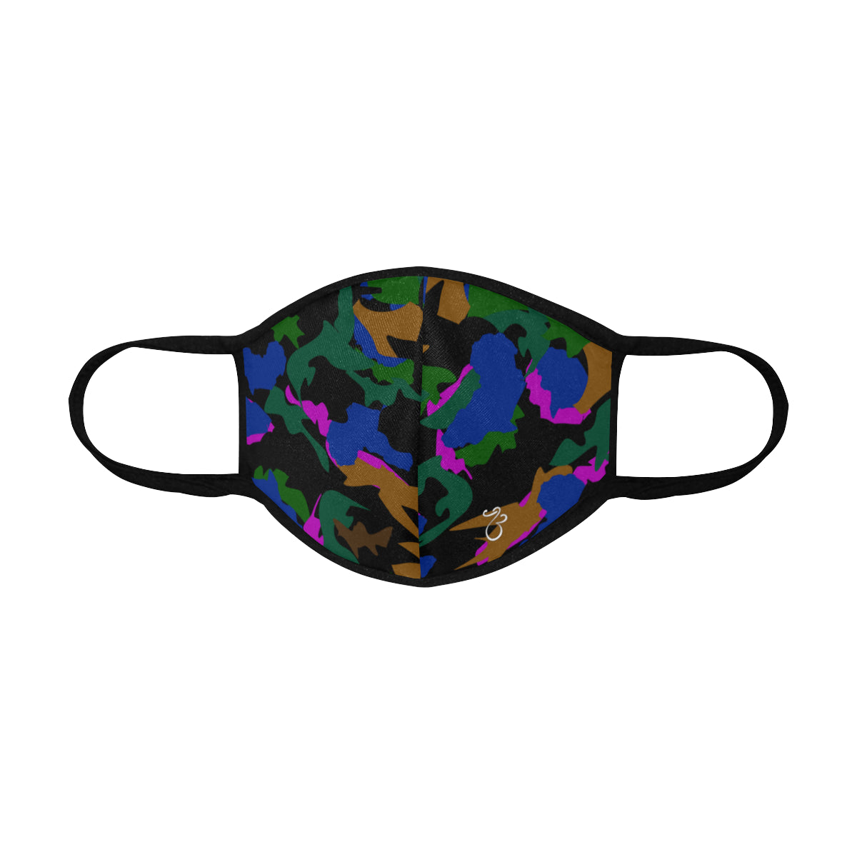 flyersetcinc Leaf Camo Print Cotton Fabric Face Mask with filter slot (30 Filters Included) - Non-medical use