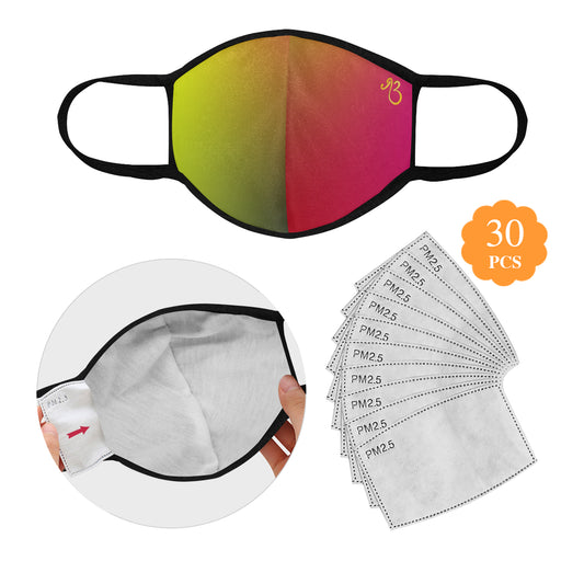 flyersetcinc Sun Galaxy Cotton Fabric Face Mask with filter slot (30 Filters Included) - Non-medical use