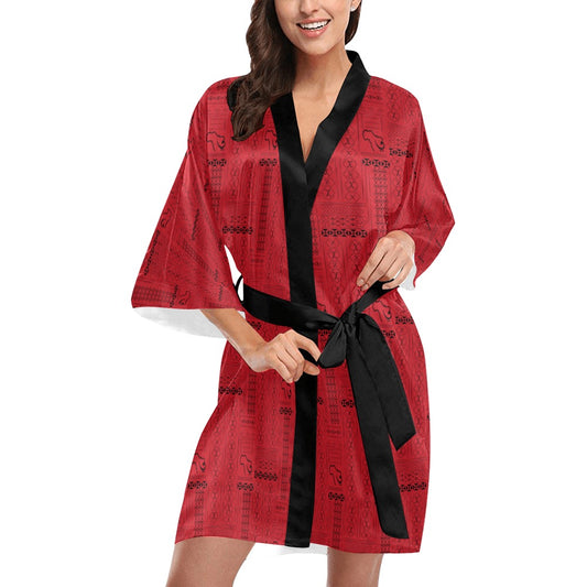 Tribal Print Kimono Kimono Robe Coverup