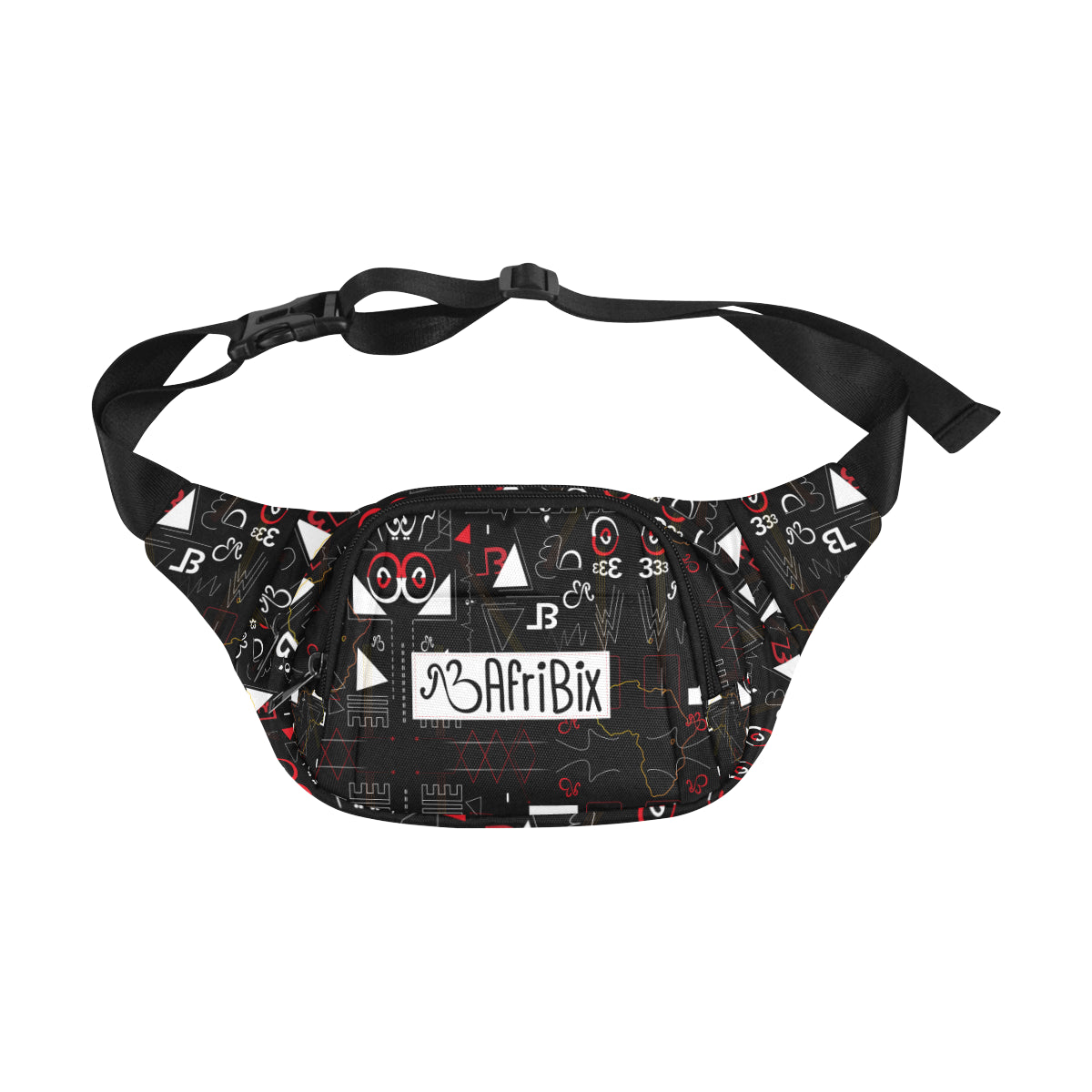 Linear Print Waist Bag