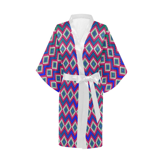 flyersetcinc Quad Print Short Kimono Robe