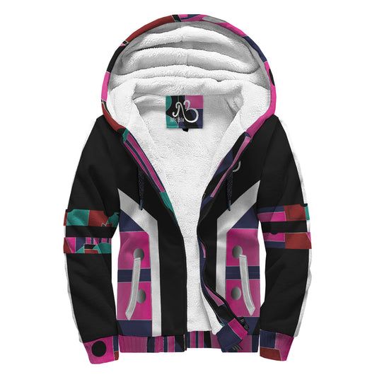 flyersetcinc Pink Gallery Sherpa Hoodie