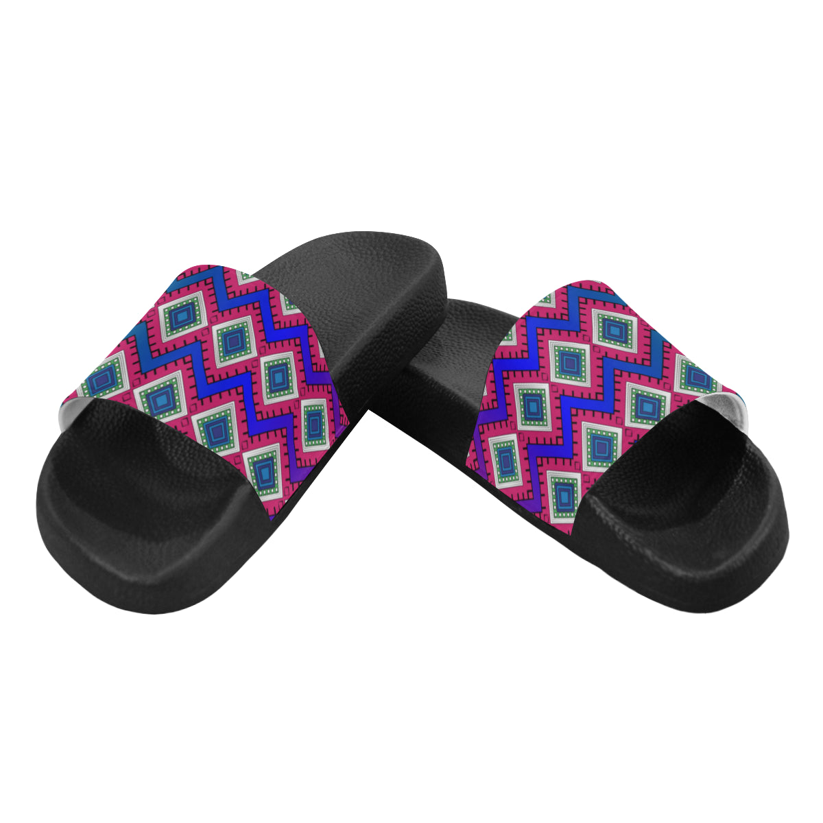 Quad Print Unisex Slides