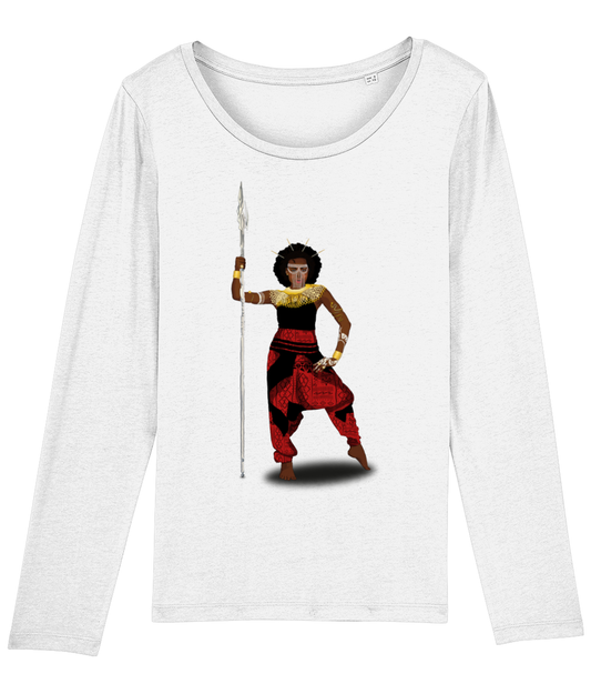 flyersetcinc Warrior African Queen Womens Long Sleeve T-Shirt