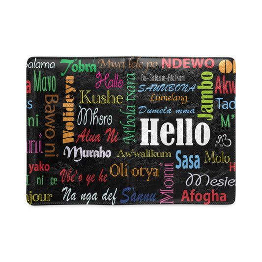 flyersetcinc Hello Print A5 Leatherette Notebook