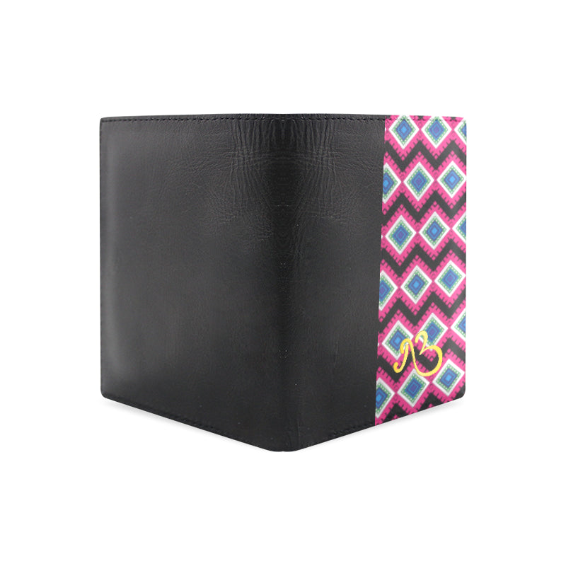 Quad Print Leather Wallet