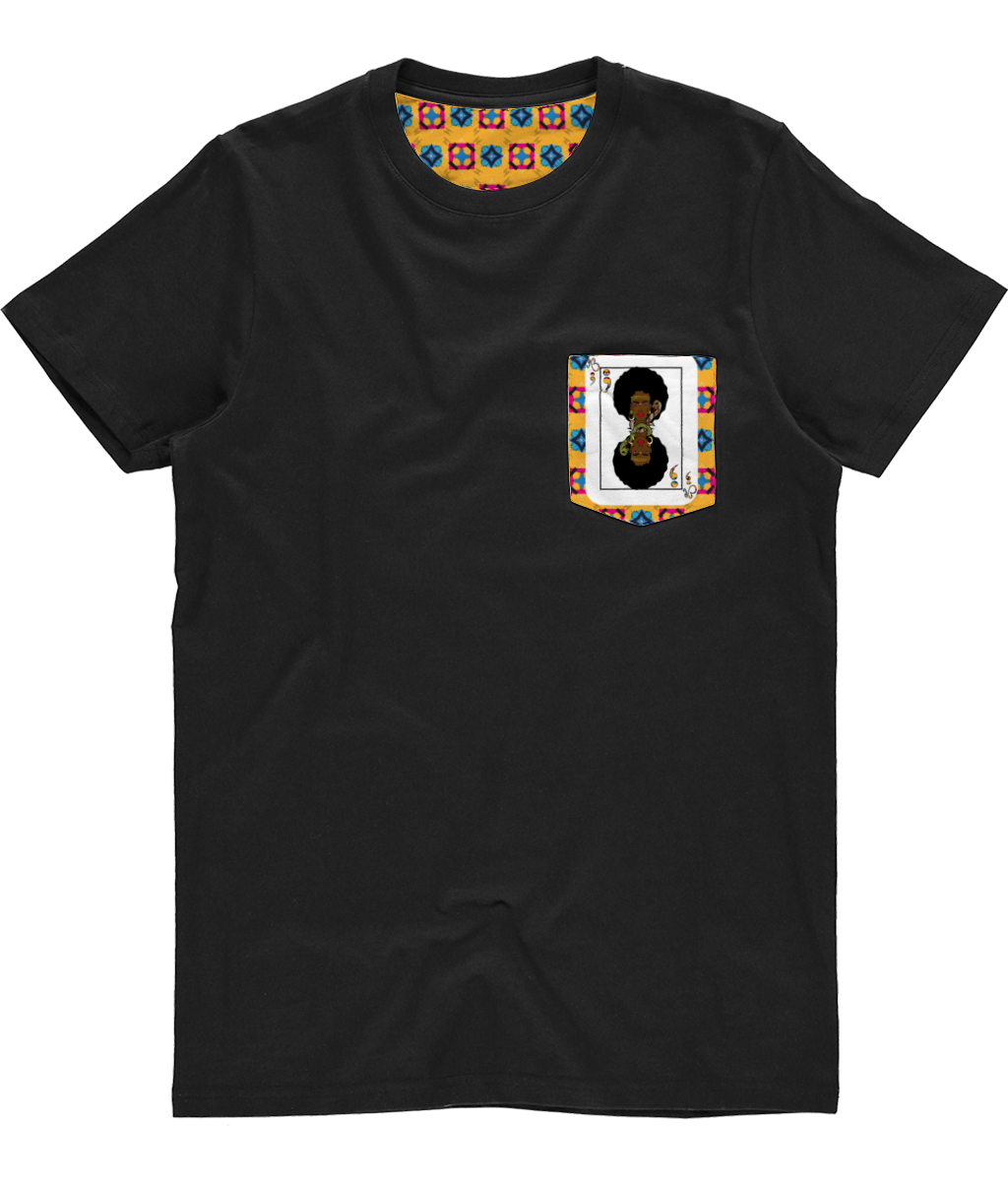 Unisex Pocket Tee - Alternate Print flyersetcinc Warrior Playing Cards