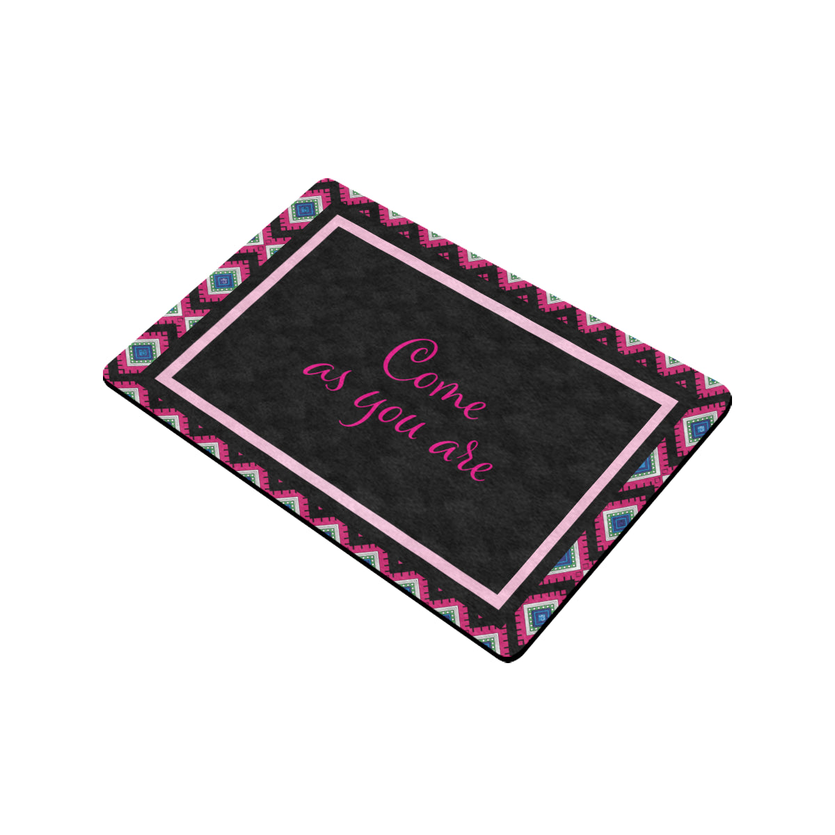 Come as You Are Quadrangle Print Doormat