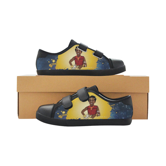 flyersetcinc Warrior Princess Splash Velcro Canvas Kid's Shoes