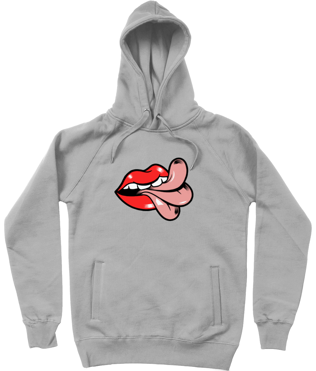 'Cheeky' Graphic Mouth & Tongue Trendy Unisex Pullover Hoodie