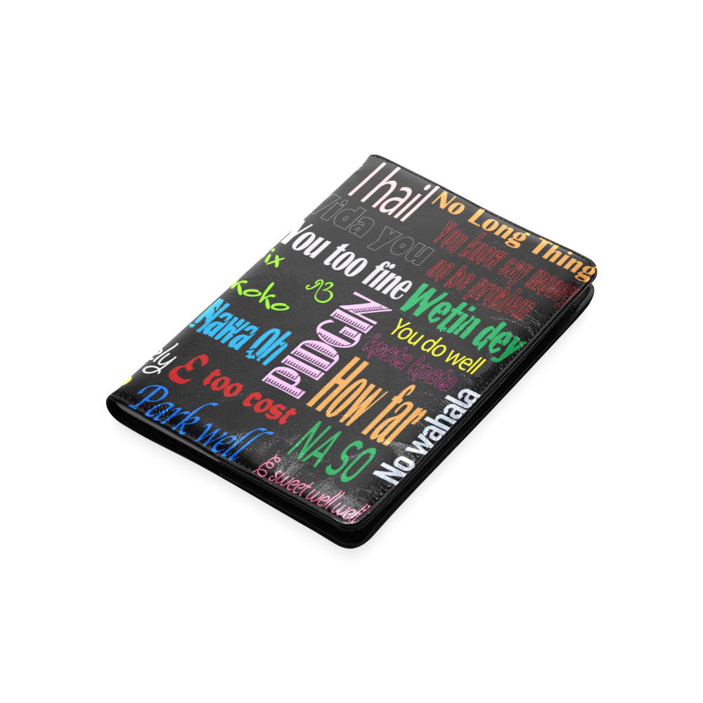 flyersetcinc Pidgin Print A5 Leatherette Notebook