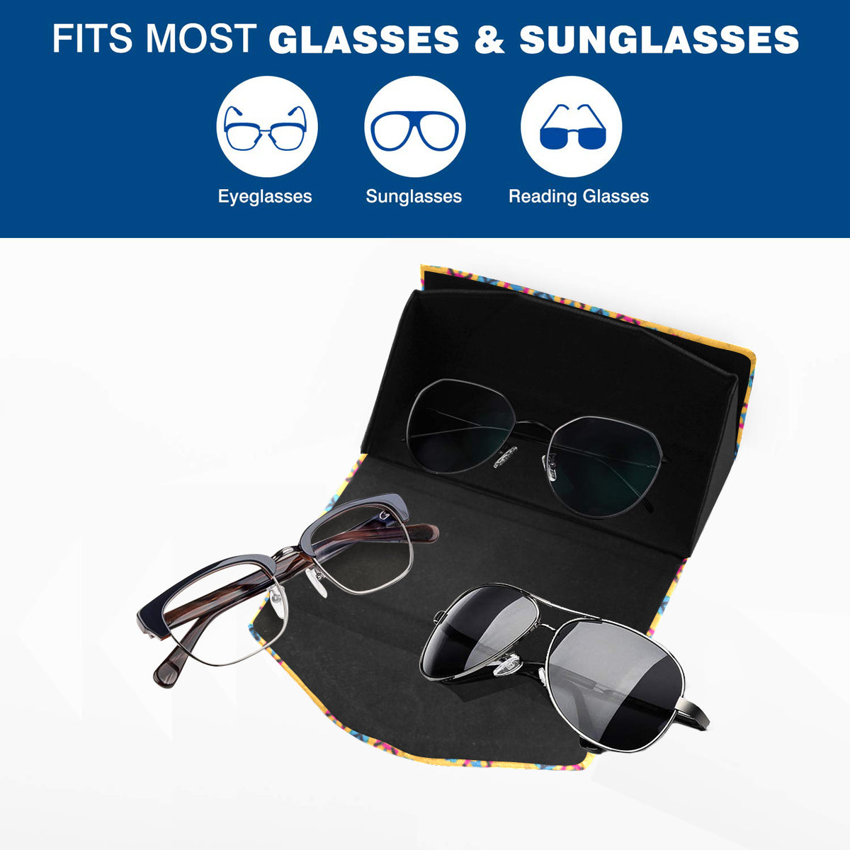 flyersetcinc Alternate Print Foldable Glasses Case